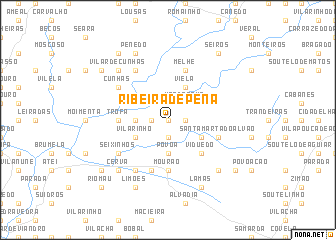 map of Ribeira de Pena