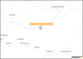 map of Ribeirão Fundo