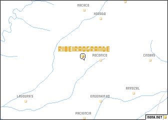 map of Ribeirão Grande