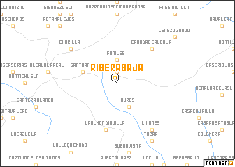 map of Ribera Baja