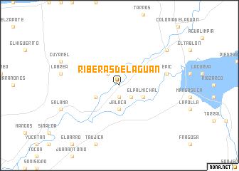 map of Riberas del Aguán