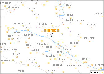 map of Ribnica