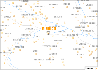 map of Ribnica