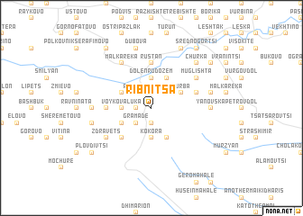 map of Ribnitsa