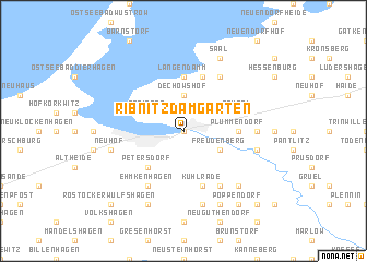 map of Ribnitz-Damgarten