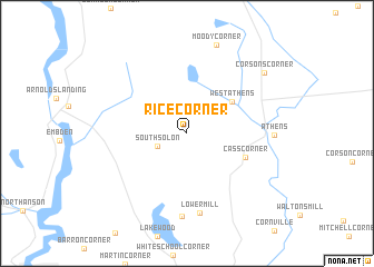 map of Rice Corner