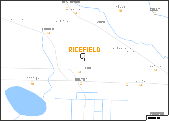 map of Ricefield