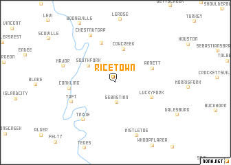 map of Ricetown
