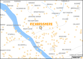 map of Richardsmere