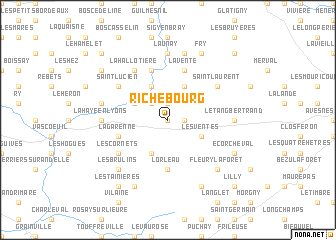 map of Richebourg