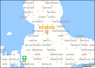 map of Richeval