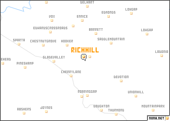 map of Rich Hill