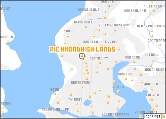 map of Richmond Highlands