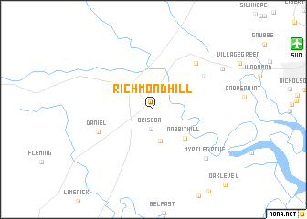 map of Richmond Hill