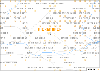 map of Rickenbach