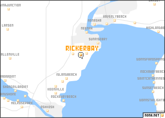 map of Ricker Bay
