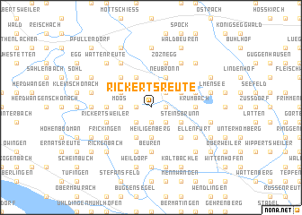 map of Rickertsreute