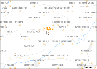 map of Ricse