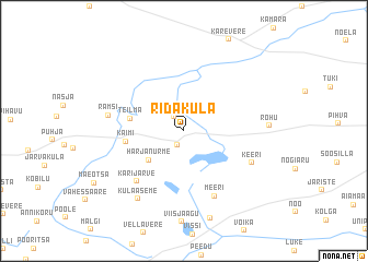 map of Ridaküla