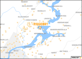 map of Ridge Bay