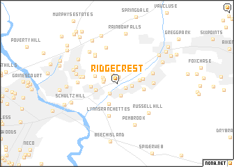 map of Ridgecrest