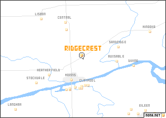 map of Ridgecrest