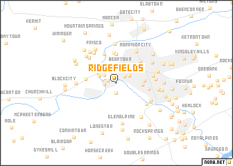 map of Ridgefields