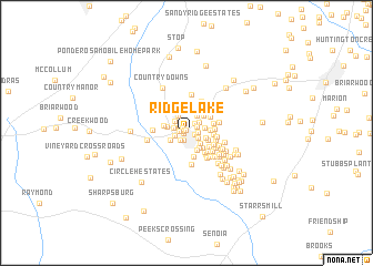 map of Ridgelake