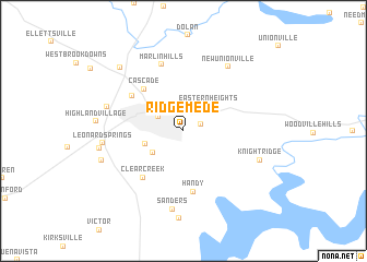 map of Ridgemede