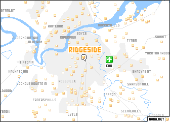 map of Ridgeside