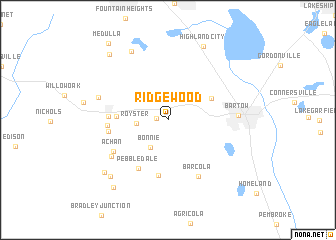 map of Ridgewood