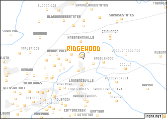 map of Ridgewood