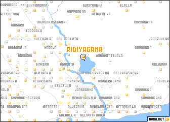 map of Ridiyagama