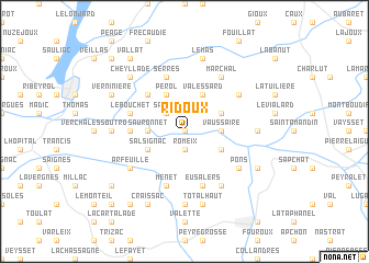 map of Ridoux