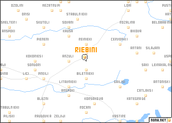 map of Riebiņi