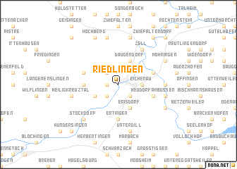 map of Riedlingen