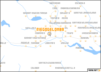 map of Riego de Lomba