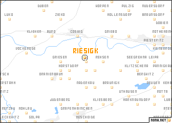 map of Riesigk