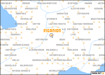 map of Rigánion
