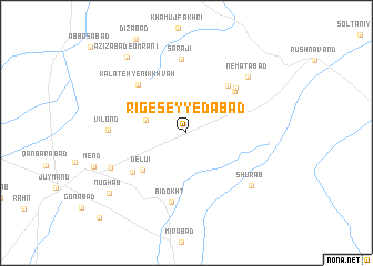 map of Rīg-e Seyyedābād