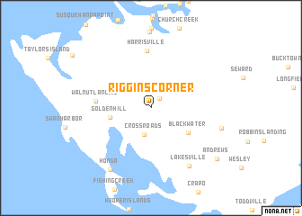 map of Riggins Corner