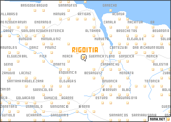 map of Rigoitia