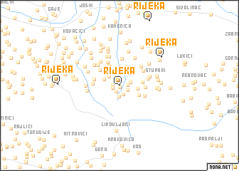 map of Rijeka