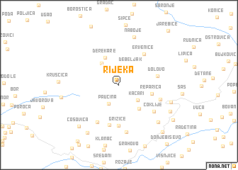 map of Rijeka