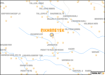 map of Rīkhān-e Yek