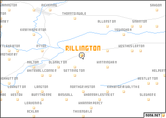 map of Rillington