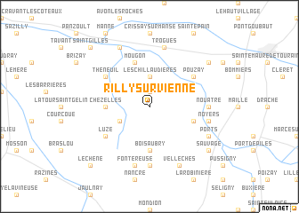 map of Rilly-sur-Vienne