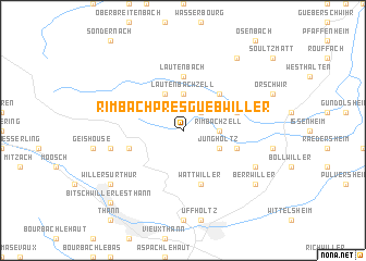 map of Rimbach-près-Guebwiller