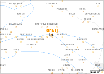 map of Rîmeţi