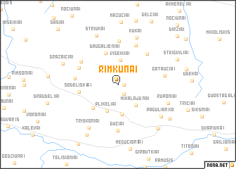 map of Rimkūnai